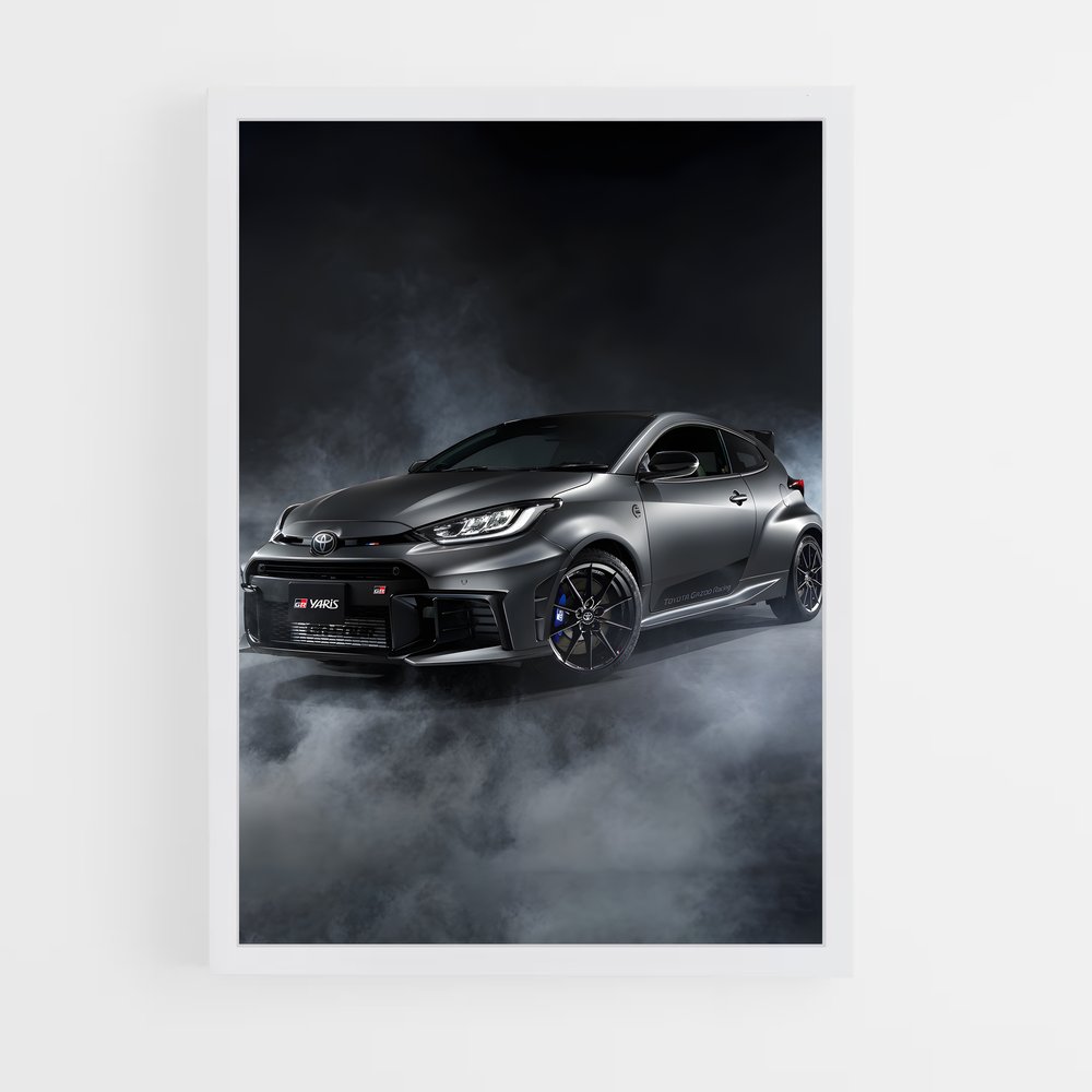 Poster Yaris en Fumée – affiche Toyota (vue 3)